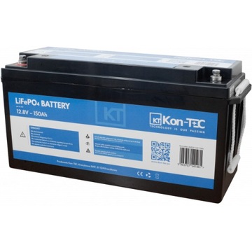 Akumulator LiFePO4 Kon-Tec 12V 150Ah BMS