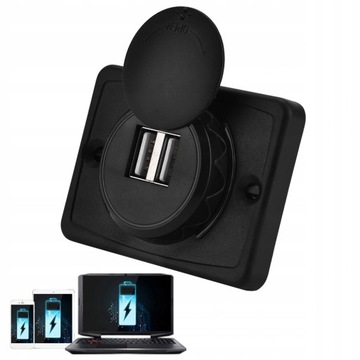 Автомобильное зарядное устройство 2x USB 3.1A 5В 16Вт