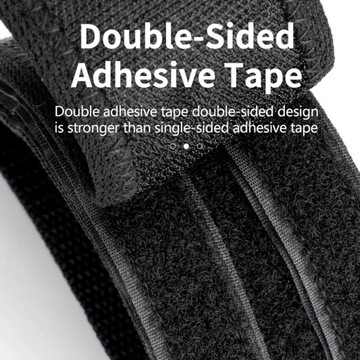 РЕМНИ ДЛЯ ВЕЛОСИПЕДНЫХ ПЕДАЛЕЙ, 2 ШТ. РЕМНИ ДЛЯ НОГ, ЛЕГКИЕ ЧЕРНЫЕ, НА ЗАВЕЛКРО