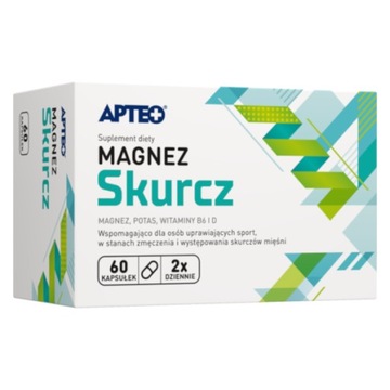 MAGNEZ SKURCZ APTEO 60 kapsułek potas B6 Mg