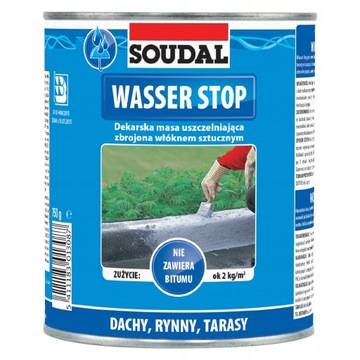 SOUDAL WASSER STOP WODA STOP USZCZELNIACZ DEKARSKI 750g