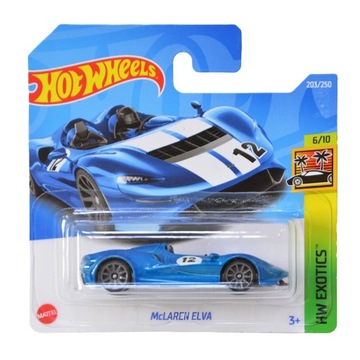 HOT WHEELS AUTO McLAREN ELVA BLUE