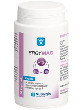 Nutergia Ergymag 90 kaps Magnez 4 związkowy + wit