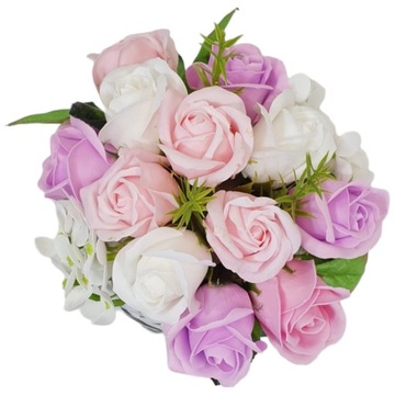 Мыло цветы букет розы гортензии ароматные ПОДАРОК ​​НА ДЕНЬ МАТЕРИ