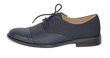 Формальные ботинки для мальчиков, обувь для мальчика темно -синий синий цвет 34