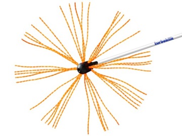 Комплект для чистки дымохода Турбоклик 7м снизу