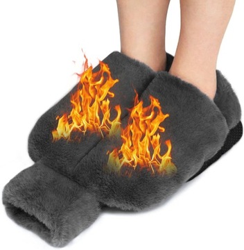 TERMOFOR OGRZEWACZ 2 W 1 DO STÓP 2L SZARY GUMOWY 38*30cm BEZ PRĄDU