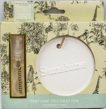 PACHNĄCA ZAWIESZKA DEKORACYJNA Z PERFUMAMI PURE NATURE SUNSHINE