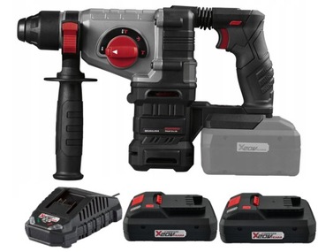 MŁOTOWIERTARKA BEZSZCZOTKOWA PARKSIDE SDS Plus MOCNA!!! BAT 2x 4Ah Bluetoot