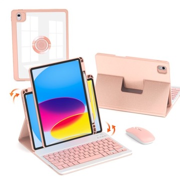 ETUI OBUDOWA Z KLAWIATURĄ DO IPAD 10.9 / 11 RÓŻOWY