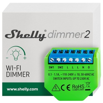 E2 Shelly Dimmer 2 Smart Home Dopuszkowy ściemniacz Wifi