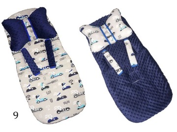 ВСТАВКА ДЛЯ КОЛЯСКИ MINKY С БАБОЧКОЙ И РЕМНЯМИ