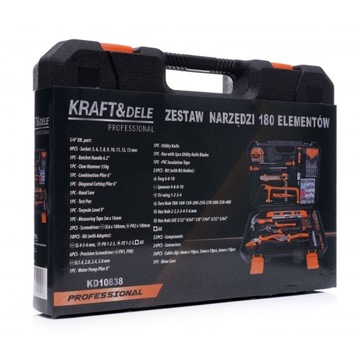 НАБОР ИНСТРУМЕНТОВ КЛЮЧИ ЧЕХОЛ ДЛЯ ИНСТРУМЕНТОВ КЛЮЧИ БИТЫ ОТВЕРТКИ 180EL 10838