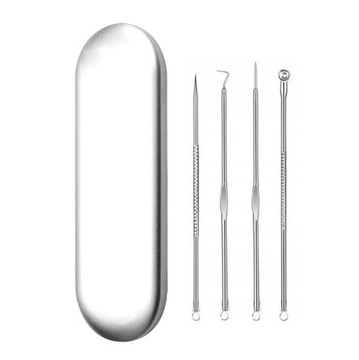 Łyżeczki Unny do Oczyszczania Twarzy Zaskórniki Wągry + Etui