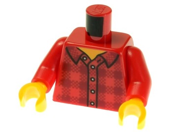 LEGO Korpus tułów koszula 973pb2343c01 czerwona