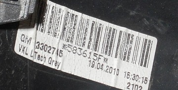 OPEL ASTRA IV J POUZDRO ZRCÁTKO PRAVÁ 13302745