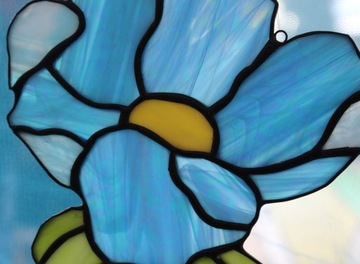 Цветок Тиффани Витраж Голубой