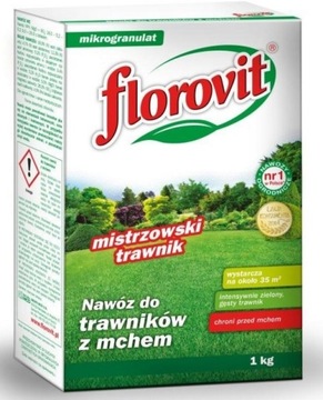 Florovit nawóz do trawników „Mistrzowski trawnik” 1 kg granulat