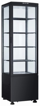 Witryna cukiernicza 235L oświetlenie LED RQ - RTC235 Black