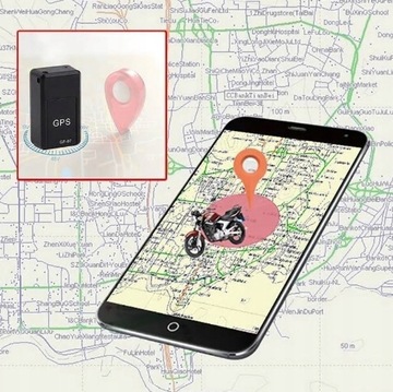 Черный GPS-велосипедный локатор