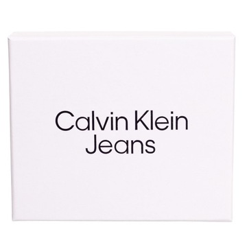 CALVIN KLEIN PORTFEL MĘSKI PLAQUE BIFOLD CZARNY