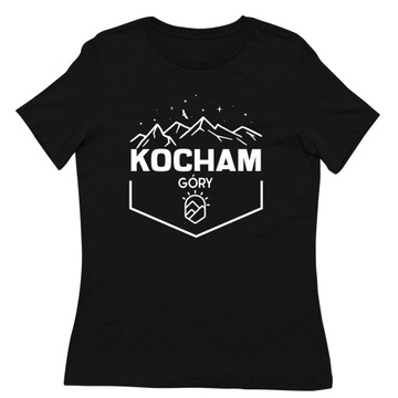 KOCHAM GÓRY KOSZULKA DAMSKA T-SHIRT DAMSKI PREZENT