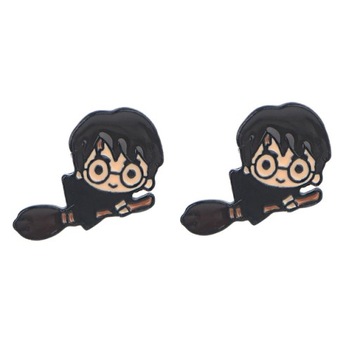 Kolczyki Harry Potter na miotle HP S Para metal PL