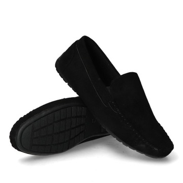 Мокасины Haver AB909KB-1 Черные замшевые 38