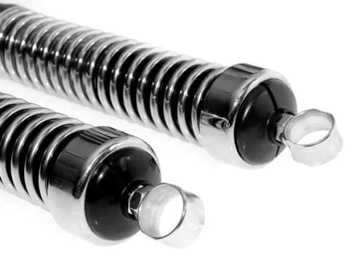 Амортизаторы передние пружинные MZ ES 250 TROPHY, хром пара, Германия