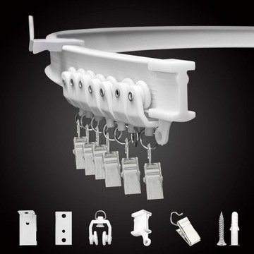 ПОТОЛОЧНЫЙ рейка для штор, 3 М, ГИБКАЯ рейка для штор, ДЛЯ ВАННОЙ КОМНАТЫ