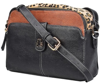 Lulu Castagnette torebka DAMSKA z paskiem A5 eko