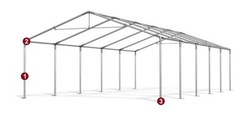 Ручная палатка 5x10 складской гаражный зал дома