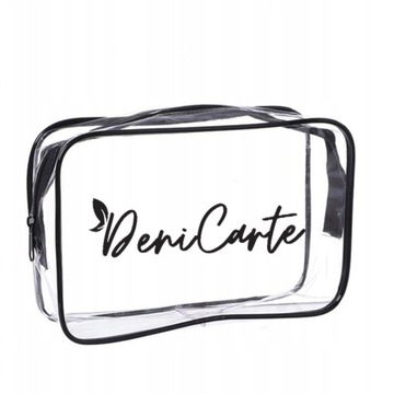 KOSMETYCZKA PRZEŹROCZYSTA POJEMNA PCV WODOODPORNA