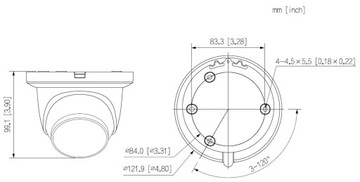 IP-камера DAHUA IPC-HDW2849TM-S-IL-0280B 8MPx WizSense DUAL LIGHT AUDIO