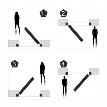 Drzwi UKRYTE Ościeżnica ALUMINIOWA Uniwersalna 90 PRAWE Komplet Zew i Wew