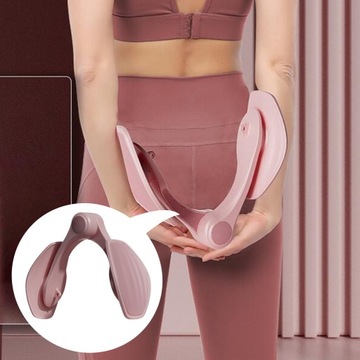 Тренажер для бедер Тренажер Кегеля Внутренняя часть бедра Нога Рука Тазовые мышцы Попа Розовый