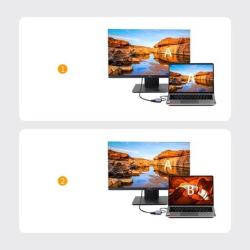 UGREEN АДАПТЕР-ПРЕОБРАЗОВАТЕЛЬ USB - HDMI 1.3 VGA 1.2 1920x1080 60 Гц