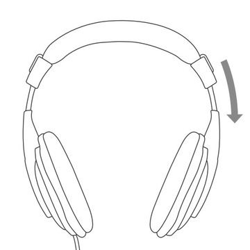 Накладные наушники Hama 'Shell', длинный кабель, 2 м