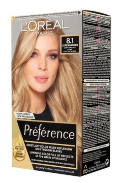 Loreal Preference Farba 8.1 jasny popielaty blond