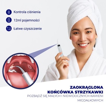 Kompletny zestaw do usuwania kamieni migdałkowych