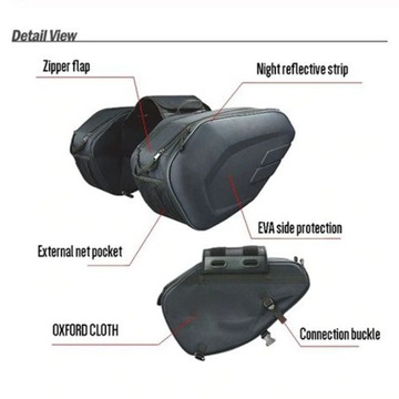 ЖЕСТКИЕ РЕГУЛИРУЕМЫЕ СУМКИ ДЛЯ МОТОЦИКЛА 36-58 ЛИТРОВ УГЛЕРОД С КРЫШКОЙ