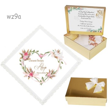 БЕЛАЯ КРЕСТАЛЬНАЯ ХАНИЦА для мальчика, девочки, КРЕЩЕНИЕ, ИМЯ, коробка