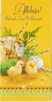 KARNET KARTKA ŚWIĄTECZNA WIELKANOC + KOPERTA 1 szt