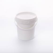 Ведро с крышкой 1л, сертифицированное ведро, емкость 1,2л, БЕЛОЕ