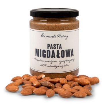 PASTA MIGDAŁOWA 100% Z MIGDAŁÓW 500g - Rzemiosło Natury