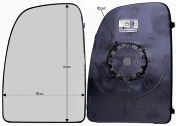WKŁAD LUSTERKA LEWY Ducato Boxer Jumper 2006-2023
