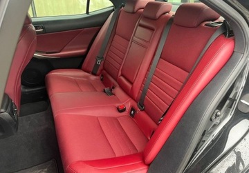 Lexus IS III Sedan Facelifting 200t 245KM 2018 Lexus IS IS 200t 300 F Sport FV23 Salon PL Czerwone wnetrze, zdjęcie 6