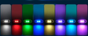 Беспроводные светодиодные стробоскопы Мощные 8 цветов USB 4 шт. с дистанционным управлением