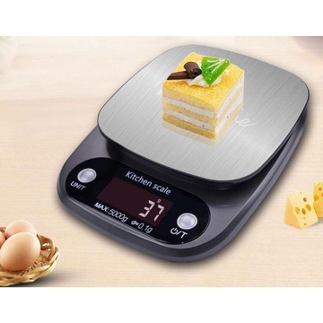 Электронные прецизионные кухонные весы 5 кг/0,1 г для дома с ЖК-дисплеем