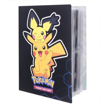 Папка для альбомов Pokemon Class Binder, 240 карточек Пикачу + 30 карточек в подарок в подарок